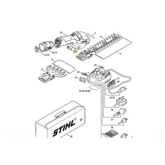 STIHL  Tabliczka informacyjna HSA 25 4515 967 1800
